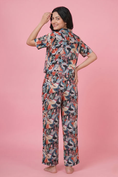 Zivame Abstract Print Woven Loungewear Set - Tap Shoe — image 2